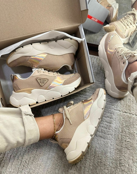 Tênis Prada Milano Bronze