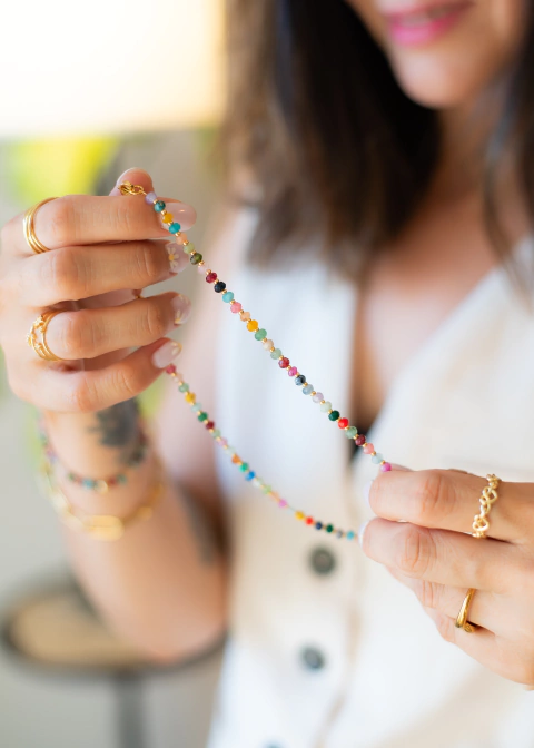 Collar Ágata Multicolor - comprar online