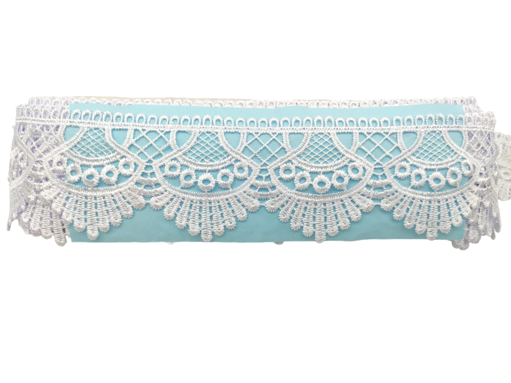 Renda Guipir SA438 - Larg: 6,80cm - Branca - 13,70 Mts
