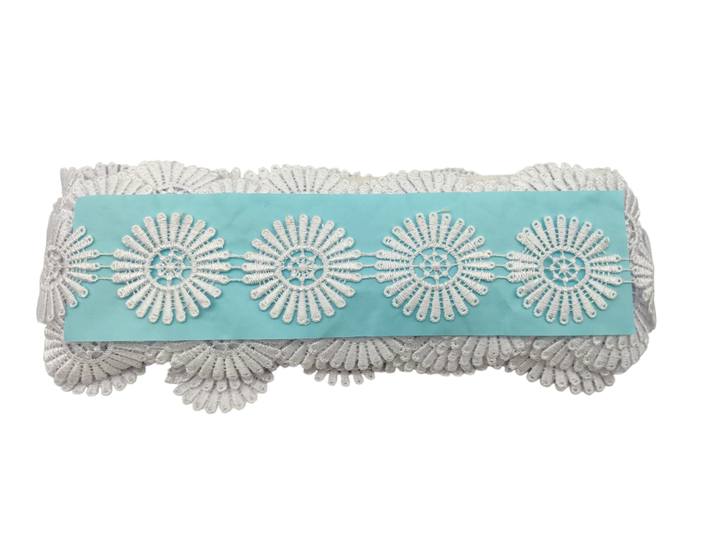 Renda Guipir SA532 - Larg: 4,5cm - Branca - 13,70 Mts