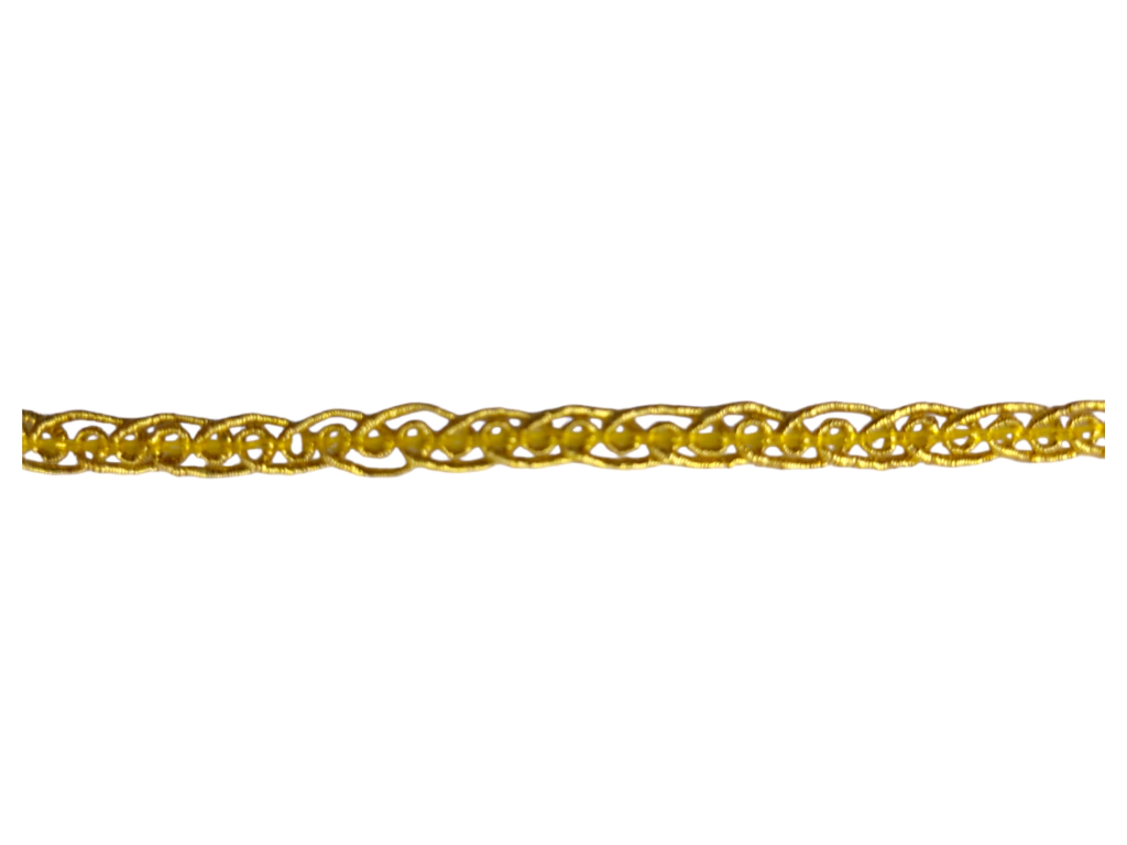 Fita Galão Passamanaria Gal-95 Dourado Larg.0,7cm Comp:20mt