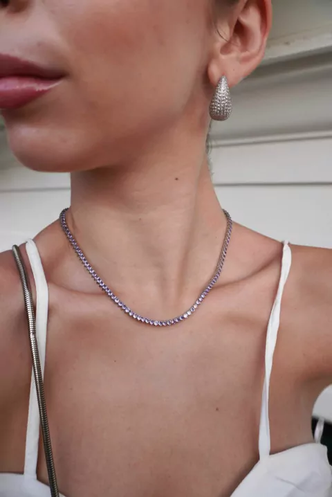 Colar Riviera Lilás