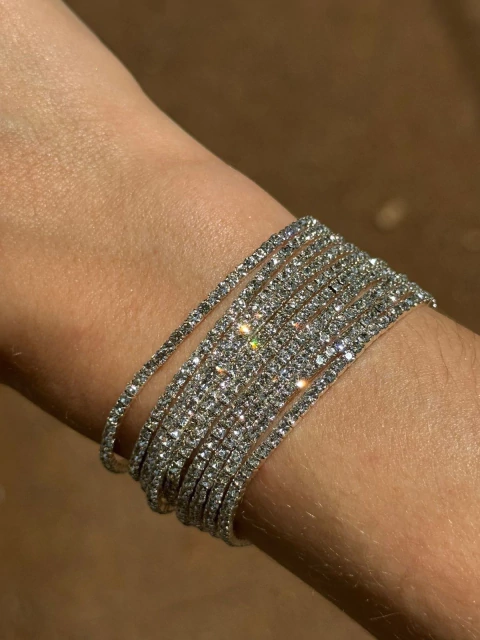 Conjunto Pulseiras Cristais