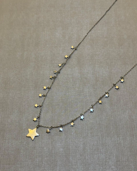 Colar Plaquinhas Star