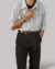 Camisa branca listrada (P)