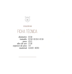 FOGÓN 80 CM en internet