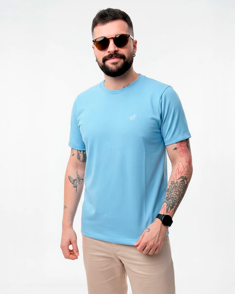 Camiseta Casual babu Rugby Azul Claro - comprar online