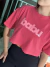 Cropped Oversized Rosa Chiclete - comprar online