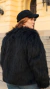 Casaco Maria - Pelo Alto Preto Plus Size - Loja Online de Roupas | Maria Vai Com a Moda
