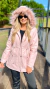 Parka Sarja Rosa Claro