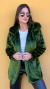 Casaco Júlia- Pelo baixo Verde - loja online