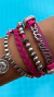 Pulseira Cordão Acredite Pink