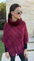 Poncho Laura Bordô - comprar online