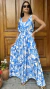 Vestido Mare Azul e Branco