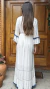 Vestido Boho Chic Azul e Branco