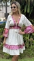 Vestido Boho Chic Julia Pink Curto - comprar online