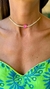 Colar Strasa e Pedra Pink