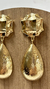 Brinco Gota Dourado - Loja Online de Roupas | Maria Vai Com a Moda