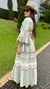 Vestido Boho Zahara Verde e Rosa - loja online