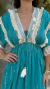 Vestido Boho Shelak Turquesa - comprar online