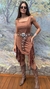 Vestido Western Franjas Caramelo - loja online