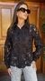 Camisa Renda Rosas Preta - Loja Online de Roupas | Maria Vai Com a Moda