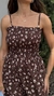 Vestido Mila Floral Marrom - Loja Online de Roupas | Maria Vai Com a Moda