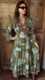 Vestido Boho Chic Seda Verde Bohemian - comprar online