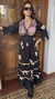 Vestido Boho Chic Surya Preto e Rosa - Loja Online de Roupas | Maria Vai Com a Moda