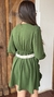 Vestido Macaquinho Olivia Verde Militar - Loja Online de Roupas | Maria Vai Com a Moda