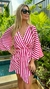 Vestido Maria Listrado Pink e Branco