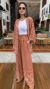 Conjunto Kimono + Calça Terracota - comprar online