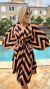 Kaftan Karen Caramelo e Preto - comprar online