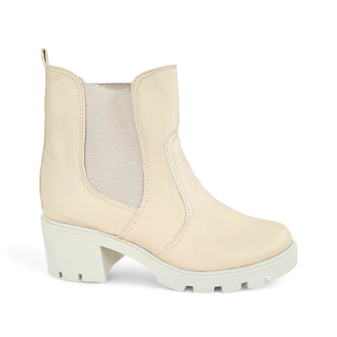 Bota Tratorada Chelsea OFF White