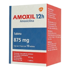 AMOXIL 12 HRS 875 MG