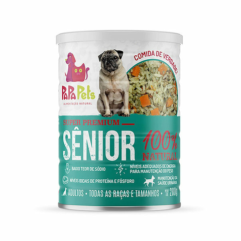 ALIMENTO ÚMIDO PAPAPETS SÊNIOR - LATA 280G