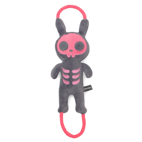 QMONSTER PUXA CORDA COELHO SHOCK - CABO DE GUERRA - CINZA E ROSA