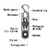 Ferramenta multifuncional Nite Ize DoohicKey Ratchet Key Tool com catraca em aço inox - comprar online