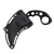 karambit dois anéis lâmina lisa preta - comprar online