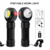 LANTERNA RECARREGÁVEL LED ROTAÇÃO GRAUS - comprar online