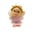 Adorno Porcelana Fria Angel Con Alas Rosa