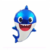 Globo Metalizado Silueta Baby Shark Tiburon Azul