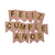 Banderin Liso Feliz Cumpleaños Rosa Gold Letras Doradas