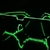 Lentes 8 Bit Verde Led - comprar online