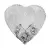 Blonda Papel Calada Corazon Plata 15cm x 10u.