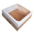 Caja Bandeja Kraft con Tapa y Visor Box Desayuno 25x25x12cm