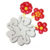 Clip Aplique de Globos Flor Doble