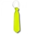 Corbata Plastica Neon Fluo Amarilla