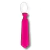 Corbata Plastica Neon Fluo Rosa