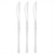 Cuchillo Aurora Blanca y Plateada x 12u.